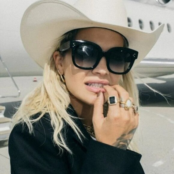 Celine 3 DOTS Women Sunglasses Black Grey Gradient Cl4002UN 01B NEW AUTHENTIC - Picture 13 of 13